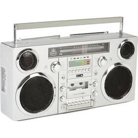 Radiomagnetofon s DAB+/CD GPO Brooklyn stříbrná barva
