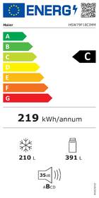 Americká lednice Haier HSW79F18CIMM nerez

