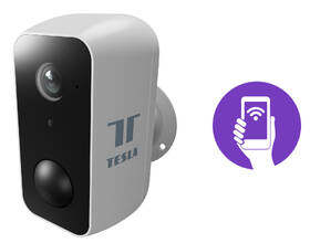 IP kamera Tesla Smart Smart PIR Battery bílá barva
