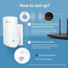 Wi-Fi extender TP-Link RE190 bílá barva
