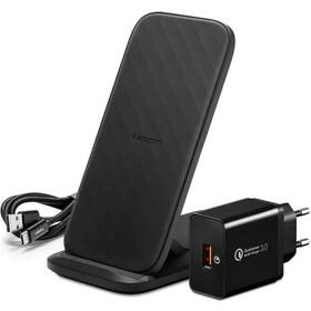 Bezdrátová nabíječka Spigen F316W černá barva
