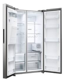 Americká lednice Haier HSW79F18CIMM nerez
