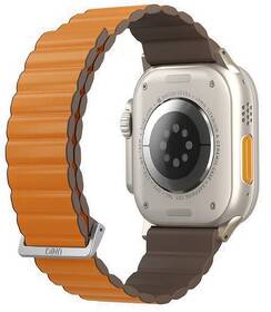 Řemínek Uniq Revix Premium Edition Reversible na Apple Watch 42/44/45/49mm oranžová barva
