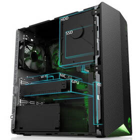 Stolní počítač HP Pavilion Gaming TG01-1001nc černá barva
