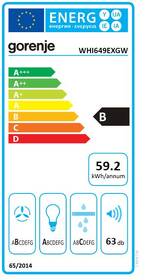 Odsavač par Gorenje WHI649EXGW bílá barva
