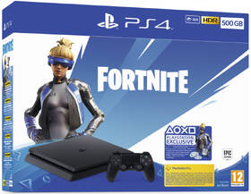 Herní konzole Sony 500 GB + Fortnite balíček 2000 V Bucks černá barva
