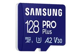 Paměťová karta Samsung 128GB UHS-I U3 (180R/130W) + SD adaptér 
