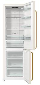 Chladnička s mrazničkou Gorenje NRK6202CLI IonAir béžová barva
