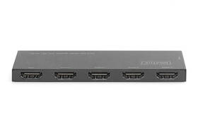 HDMI rozbočovač Digitus Ultra Slim HDMI splitter, 1x4, 4K / 60 Hz 
