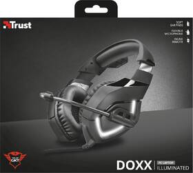 Headset Trust GXT 380 Doxx Illuminated Gaming černá barva
