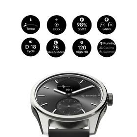 Chytré hodinky Withings Scanwatch 2 42mm černá barva
