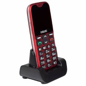 Mobilní telefon Evolveo EasyPhone XG - seniorský červená barva
