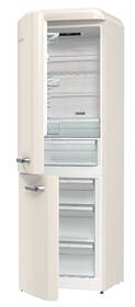 Chladnička s mrazničkou Gorenje ONRK619DC-L krémová barva
