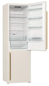 Chladnička s mrazničkou Gorenje NRK6202CLI IonAir béžová barva
