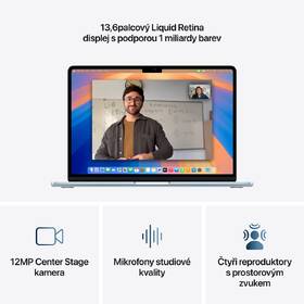 Notebook Apple 13" M4 10× GPU, 24GB, 512GB - blankytně modrý CZ 
