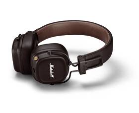 Sluchátka Marshall Major IV Bluetooth hnědá barva
