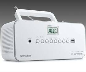 Radiopřijímač s CD MUSE M-28 RDW bílá barva
