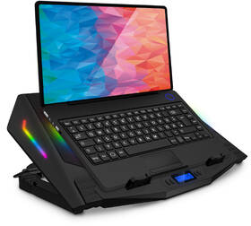 Chladící podložka pro NTB Connect IT NEO RGB do 17" černá barva

