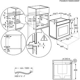 Trouba AEG BPE546360M nerez
