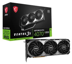 Grafická karta MSI GeForce RTX 4070 Ti SUPER 16G VENTUS 3X OC 
