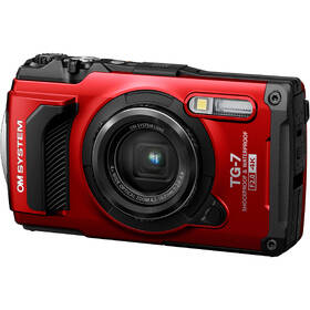 Digitální fotoaparát OM SYSTEM TG-7 červená barva
