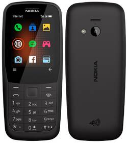 Mobilní telefon Nokia 220 4G Dual SIM černá barva
