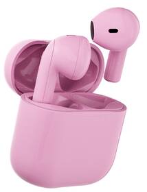 Sluchátka Happy Plugs Joy růžová barva
