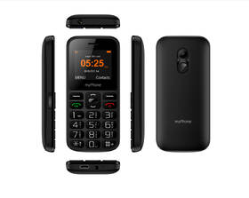 Mobilní telefon myPhone Halo A Senior černá barva
