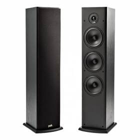 CD přehrávač Denon DCD-600NE + zesilovač PMA-600NE + reproduktory Polk T50 2 ks černá barva
