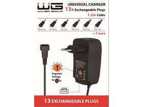 Napájecí adaptér WG univerzální + 13 adaptérů černá barva
