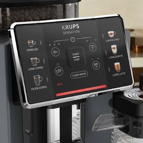 Espresso Krups EA912B10 Sensation Milk M90 antracitová barva
