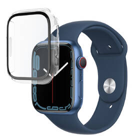 Ochranné pouzdro FIXED Pure s temperovaným sklem na Apple Watch 45mm průhledná
