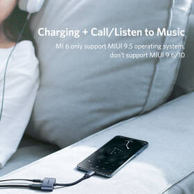 Redukce UGREEN USB-C/USB-C + 3.5mm Jack šedá barva
