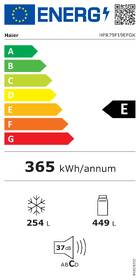 Chladnička s mrazničkou Haier HFR79F19EFGK stříbrná barva
