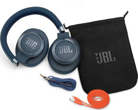 Sluchátka JBL LIVE 650BTNC modrá barva
