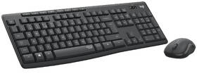 Klávesnice s myší Logitech MK295 Silent, CZ/SK - grafitová 
