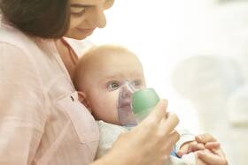 Inhalátor kompresorový OMRON DuoBaby (NE-C301-E) bílá barva
