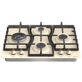 Plynová varná deska Gorenje GW6D42CLI WOK béžová barva
