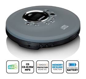 Discman Lenco CD-400 šedá barva
