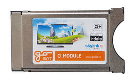 Modul GoSat Skylink Ready Irdeto CI+ stříbrná barva
