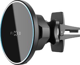 Držák na mobil FIXED MagRound s nabíjením, MagSafe, 15 W černá barva
