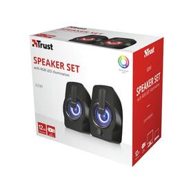 Reproduktory Trust Gemi RGB 2.0 černá barva
