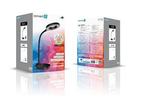 Stolní LED lampička Connect IT Glow černá barva
