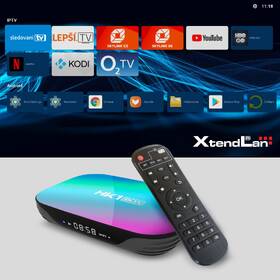 Multimediální centrum XtendLan Android box HK1 černá barva
