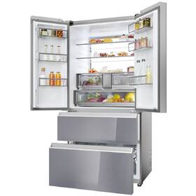 Chladnička s mrazničkou Haier HFR79F19EFGK stříbrná barva
