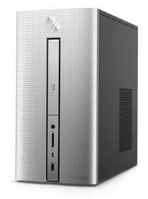 Stolní počítač HP 570-p051nc stříbrná barva

