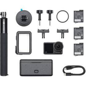 Outdoorová kamera DJI Osmo Action 3 Adventure Combo šedá barva
