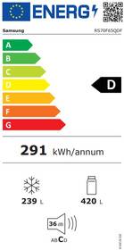 Americká lednice Samsung RS70F65QDFEO černá barva
