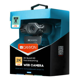 Webkamera Canyon 2K Quad HD 1080p černá barva
