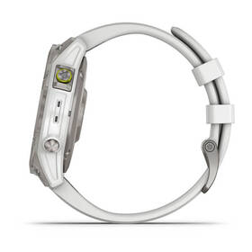 GPS hodinky Garmin epix (Gen 2) Sapphire - Titan/White Silicone Band 
